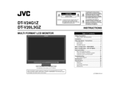 JVC DT-V20L3DU - VȲitǠSeries Studio Monitor Instructions Manual