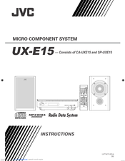 JVC UX-E15E Instructions Manual