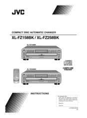JVC XL-FZ258BK - CD Changer Instructions Manual