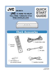 JVC DR-MX1SUS Quick Start Manual