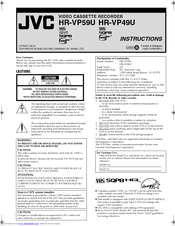 JVC HR-VP49U Instructions Manual