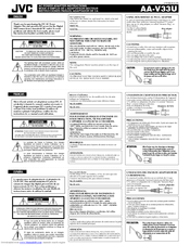 Jvc AA-V33EK Instructions