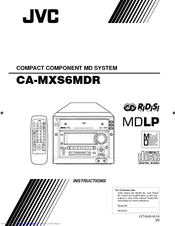JVC CA-MXS6MDR Instructions Manual