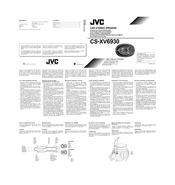 Jvc CS-XV6930 Instructions