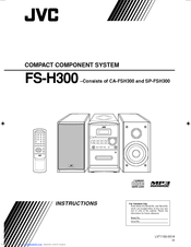 JVC SP-FSH300 Instructions Manual