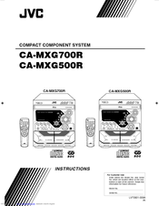 JVC Compact Component System CA-MXG700R Instruction Manual
