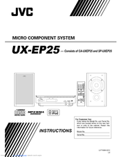JVC UX-EP25 Instructions Manual