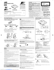 JVC XM-PX50WT Instructions