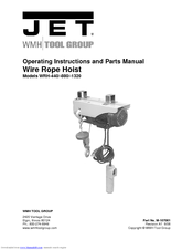 Jet WRH-1320 Operating Instructions And Parts Manual