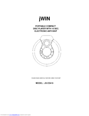 Jwin JX-CD415 User Manual