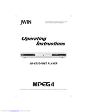 jWIN JD-VD504 Operating Instructions Manual
