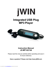 jWIN JX-MP142 Instruction Manual