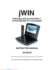 jWIN JD-VD742 Instruction Manual
