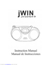 Jwin JX-CD404d Instruction Manual