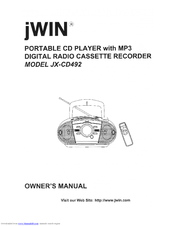 jWIN JX-CD492 Owner's Manual
