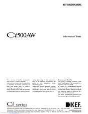 KEF Ci 500AW Information Sheet