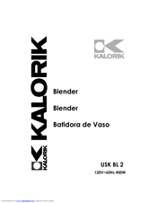 Kalorik USK BL 2 Operating Instructions Manual