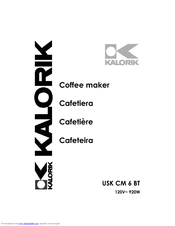 Kalorik CM-6BT Operating Instructions Manual