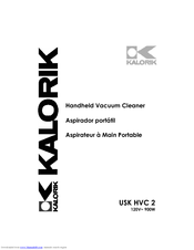 Kalorik USK HVC 2 Operating Instructions Manual