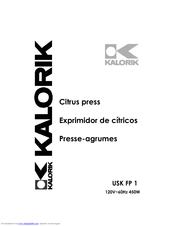 Kalorik USK FP 1 Operating Instructions Manual