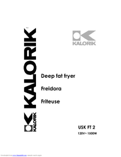 Kalorik USK FT 2 Operating Instructions Manual