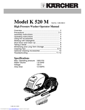 Kärcher K 520 M Operator's Manual