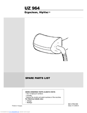 Kent Euroclean UZ 964 Ergoclean Spare Parts
