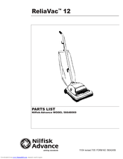 Nilfisk-Advance ReliaVac 12 Parts List