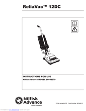 Nilfisk-Advance ReliaVac 12 DC Instructions For Use Manual