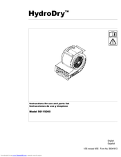Nilfisk-Advance HydroDry 56115000 Instructions For Use Manual
