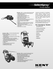 KENT SelectSpray 1500EH Specifications