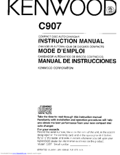 Kenwood C907 Instruction Manual
