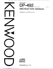 Kenwood DP-492 Instruction Manual