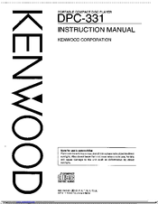 Kenwood DPC-331 Instruction Manual