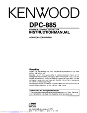 Kenwood DPC-885 Instruction Manual