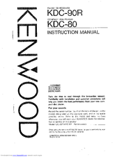 Kenwood KDC-90R Instruction Manual