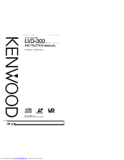 Kenwood LVD-300 Instruction Manual