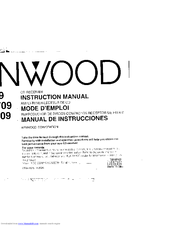 Kenwood KDC-6009 Instruction Manual