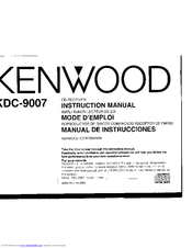 Kenwood KDC-9007 Instruction Manual