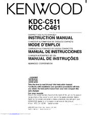 Kenwood KDC-C511 Instruction Manual