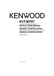 Kenwood KVT-M707 Installation Manual
