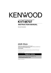 Kenwood KVT-M707 Instruction Manual