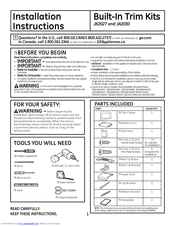 GE PEB2060SMSS - Countertop Microwave Oven Installation Instructions Manual