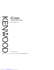 Kenwood KT-3050 Instruction Manual