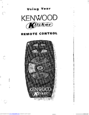 Kenwood Klicker User Manual