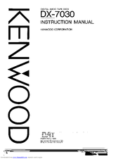 Kenwood DX-7030 Instruction Manual