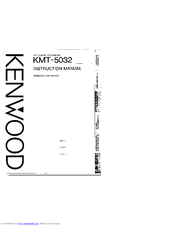 Kenwood KMT-5032 Instruction Manual