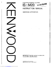 Kenwood IS-M20 Instruction Manual
