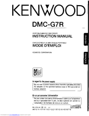 Kenwood DMC-G7R Instruction Manual