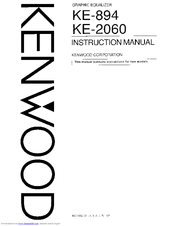 Kenwood KE-2060 Instruction Manual